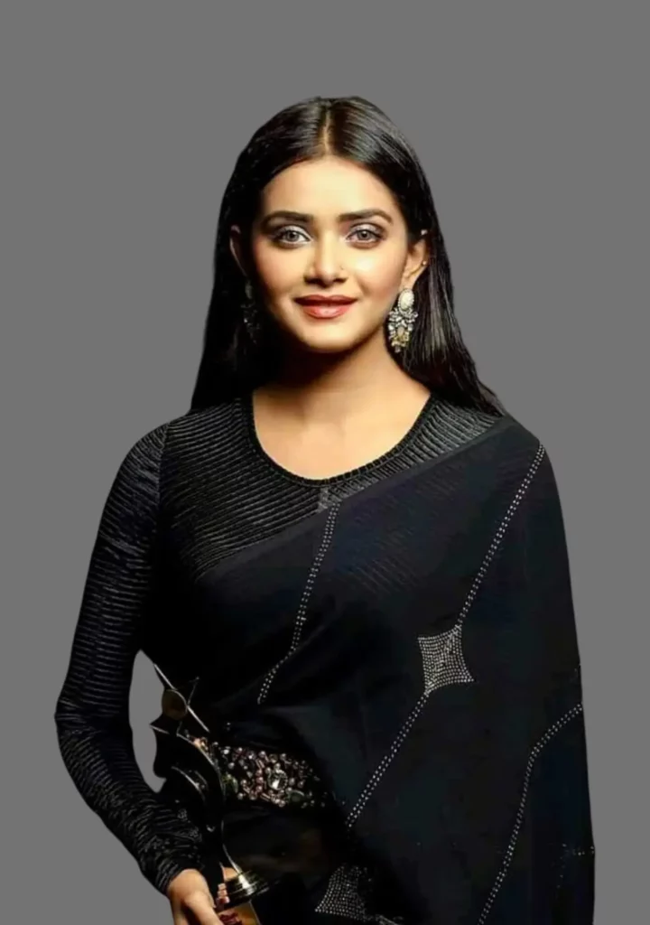 Actress Tanjin Tisha in Black saree