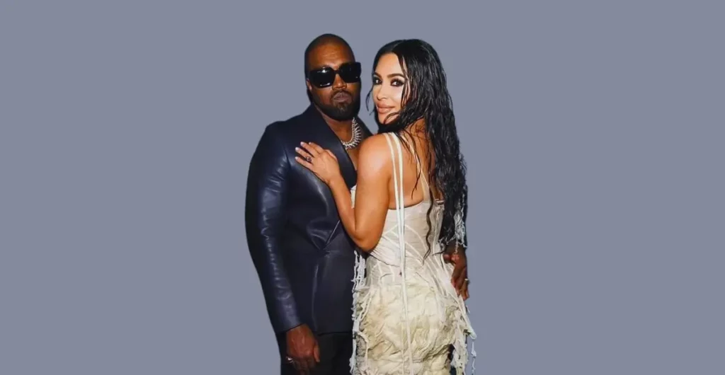 Bianca Censori and Kanye West wedding image