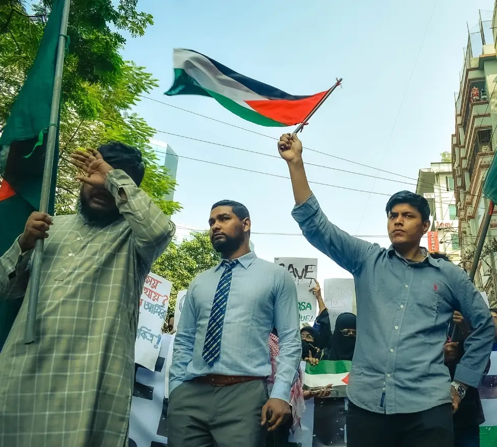 Asif Mahtab Utsha stand for Palestine freedom from Bangladesh