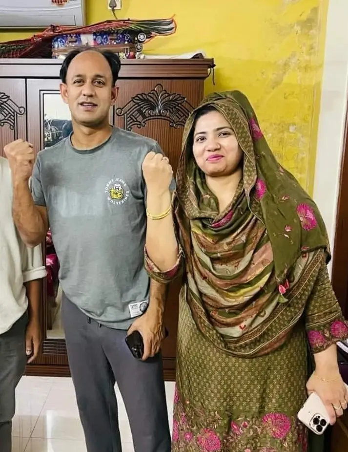Barrister Sumon wife after win the election 